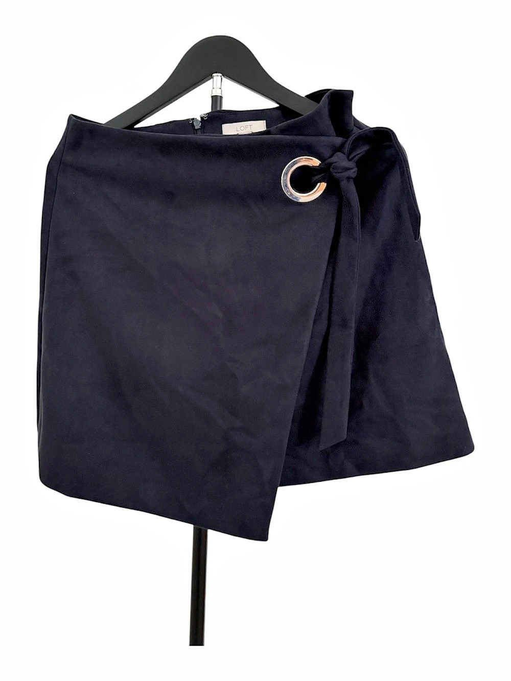 LOFT Women's Wrap Mini Skirt Blue Size 6 Like New